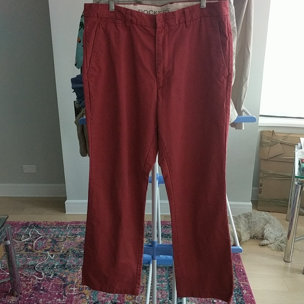 Mens Nantucket red khakis 36x32